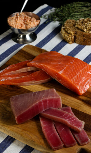 bali smoked seafood set salmon tuna spread