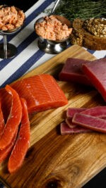 smoked salmon and smoked tuna platter bali