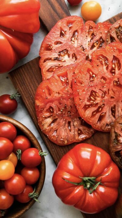 fresh organic tomatoes in Bali