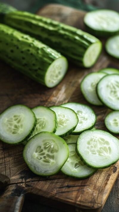 fresh natural cucumbers bali