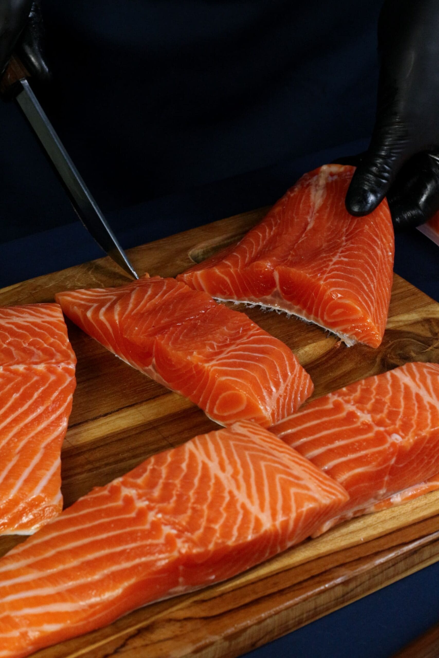 Fresh salmon fillet delivery Bali — PT Pasific Makanan Laut