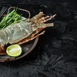buy lobster bali – whole lobster with herbs and spices, top view