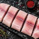 grouper fillet bali – fresh grouper fillet cut into portion steaks